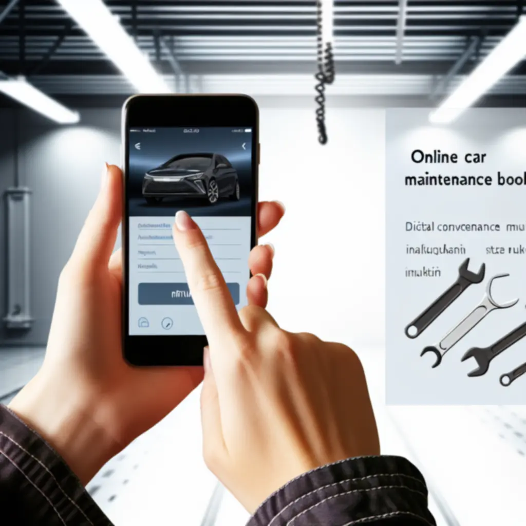 Asiakas varaa auton huoltoajan puhelimella verkkopalvelussa