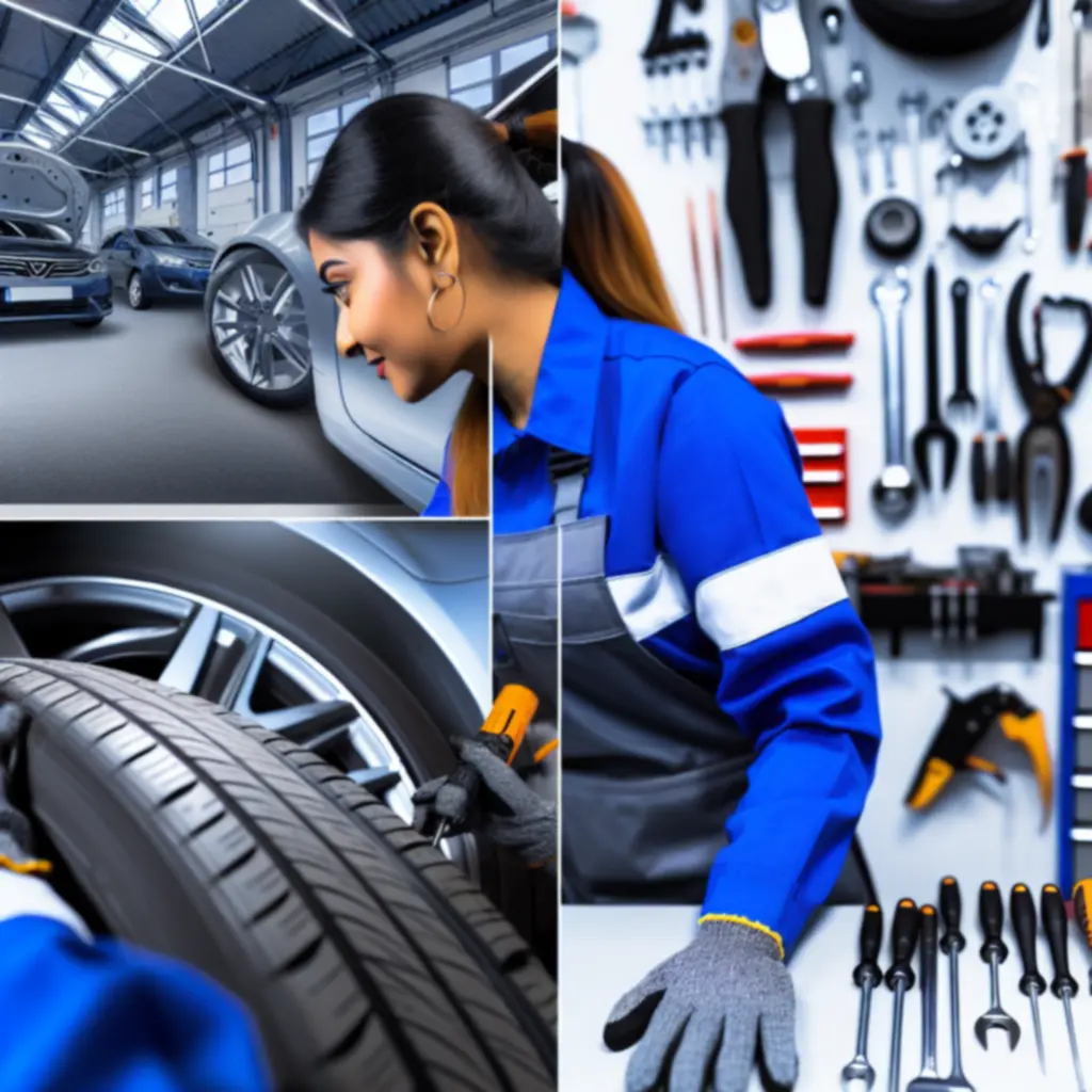 Auton rengastyöt käynnissä suomalaisessa rengashuoltoliikkeessä